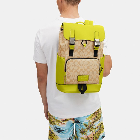 NWT Coach Outlet Track Backpack In Signature Canvas - Picture 5 of 5